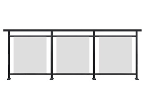 鋁合金玻璃護(hù)欄 鋁合金玻璃護(hù)欄